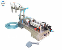 Machine de dosage de liquide volumétrique semi-automatique à double tête de remplissage par piston, 10-5000 ml