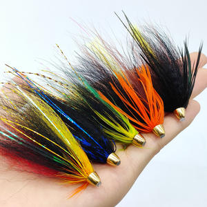 Personnaliser 5 pièces/boîte de <span class=keywords><strong>leurres</strong></span> de pêche à la mouche, <span class=keywords><strong>leurres</strong></span> de pêche à la mouche réalistes <span class=keywords><strong>pour</strong></span> <span class=keywords><strong>gros</strong></span> poissons, streamer <span class=keywords><strong>pour</strong></span> saumon, brochet, brochet, truite, cadeau idéal <span class=keywords><strong>pour</strong></span> les pêcheurs - Product Image 1