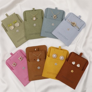 PUPPYSEW 8*8cm Microfiber Jewelry Bag With Insert High Quality Velvet Jewelry Pouch Bag Jewelry Packaging Pouch - Product Image 1