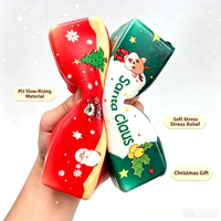 Jouet Squishy Kawaii en Mousse PU à Remontée Lente, Décoration de Noël, Anti-stress, Cadeau Sensoriel pour Adultes