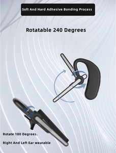 Cách Đài Phát Thanh Walkie Talkie 2 Pins Uv5r Móc Tai Loại T-M11 0.5W Siêu Mini Hai Cách Phát Thanh Chuyên Nghiệp D-Hình Dạng Hai Màu Đen Microphone - Product Image 3