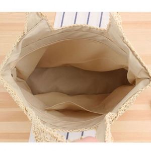 Wholesale Seaside Vacation Single Shoulder Paper Woven Bag Handmade Woven Bag Casual Large Capacity Beach Bag - Product Image 4