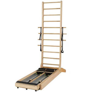 <span class=keywords><strong>Pilates</strong></span> Reformer a parete Trainer <span class=keywords><strong>Yoga</strong></span> Gym Double Track Core letto Fitness legno frassino <span class=keywords><strong>Pilates</strong></span> a due vie scala scorrevole - Product Image 1