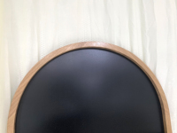 Miroirs muraux décoratifs encadrés de bois lisse 80x180cm, miroir mural en bois massif durable, forme d'arche irrégulière, style antique vintage pour