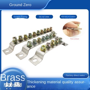 บล็อกขั้วต่อชุดอุปกรณ์เชื่อมต่อทองแดงสำหรับการกระจายพลังงานการเดินสายแถวกราวด์ - Product Image 3