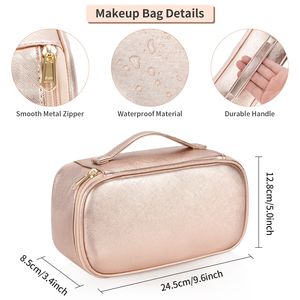 Petite trousse de maquillage portable, mignonne, pour femmes et filles, organiseur de pinceaux de maquillage, pochette à cosmétiques - Product Image 3