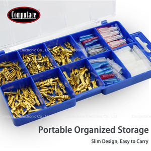 ชุดอุปกรณ์เชื่อมต่อสายไฟแบบ Crimp Barrel Connector 260 ชิ้น ชุบทอง ไม่หุ้มฉนวน สำหรับซ่อมสายไฟรถยนต์ - Product Image 5