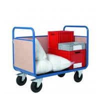 Chariot pliable industriel de chariot à main avec le conteneur durable de fil de conception empilable pour le stockage d'entrepôt