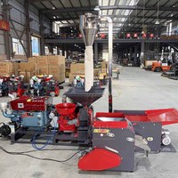 Moulin à riz, maïs et blé combiné à moteur diesel 700-1000 kg/h, broyeur, polisseur et machine de décorticage du riz