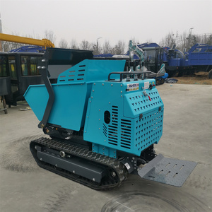 Mini Dumper Cingolato Idraulico con Ribaltamento Automatico, Approvato CE, Carriola Motorizzata Autocaricante, Buggy per Calcestruzzo - Product Image 5