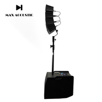 Sistema de Sonido PA de Caja Acústica para Casa con Subwoofer de 12 Pulgadas y Line Array de 4 Pulgadas, Amplificador 2.1 de 400W SRC-800A