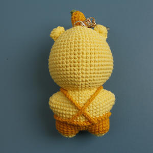 Lindo Llavero <span class=keywords><strong>de</strong></span> <span class=keywords><strong>Hipopótamo</strong></span> Tejido a Crochet, Mini Amigurumi, Colgante <span class=keywords><strong>de</strong></span> Ganchillo para Accesorios <span class=keywords><strong>de</strong></span> Bolsa - Product Image 4