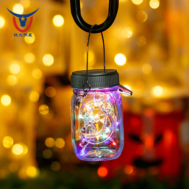 LED Mason Jar Solar String Light IP65 Waterproof Garden Outdoor Christmas Party Decor Butterfly Angel Fairy Lights
