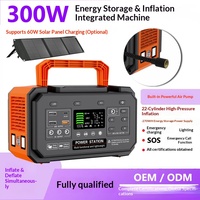 Station d'alimentation portable 300W au lithium-ion avec pompe à air et charge solaire, essentielle pour l'extérieur - Chine