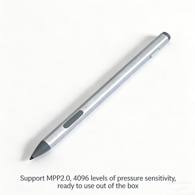 MPP2.0 4096-Level Smart Capacitive Active Stylus Pen Tilt Rejection Smooth Writing Replaceable Nib Aluminum Plastic for Tablets