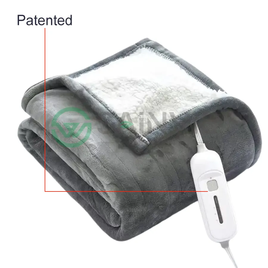 Wholesale Fast Heating Warm Heated Throw Blanket Flannel Intertek Electric Blanket