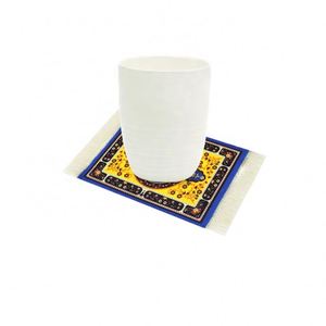 Sous-verres de style arabe en gros, écologiques, en tissu et caoutchouc, aspect tapis, épaisseur 3 mm, pour cadeaux - Product Image 5