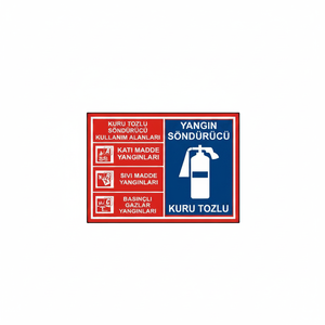 Señalización de Áreas de Uso para Extintores de Polvo Químico Seco, Accesorio para Equipos de Extinción de Incendios - Product Image 2