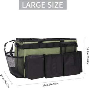 Échantillon gratuit de produits de nettoyage, organisateur roulant pour produits de nettoyage avec poignées pour l'entretien ménager et le lavage de voiture - Product Image 2