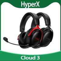 Casque de jeu sans fil HyperX Cloud III 100% sans fil, confortable sur les oreilles, avec microphone à réduction de bruit active pour 5.3 IPX5