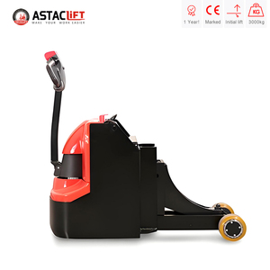 Chariot transpalette électrique avec plateforme, <span class=keywords><strong>tracteur</strong></span> de remorquage, chariot de manutention, batterie au plomb-acide, longueur de <span class=keywords><strong>fourche</strong></span> 1000 mm - Product Image 2