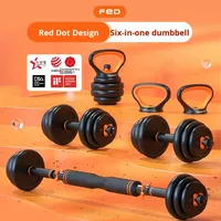 Meilleur ensemble de salle de sport à domicile tout-en-un 2026, haltères et kettlebells réglables combinés pour l'entraînement musculaire des hommes