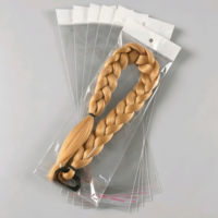 Sachets OPP à tirette avec trou de suspension, taille personnalisée, transparents et refermables, pour emballage de perruques et extensions capillaires – Vente en gros directe usine
