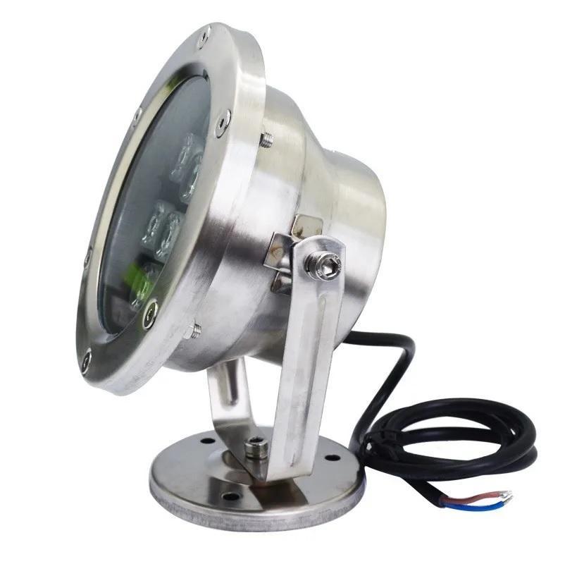 High Quality IP68 Waterproof Flood Led Swimming Pool Light with AC Adaptor ML-UWL-S6W