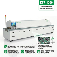 Four de refusion sans plomb KTR-1000 SMT automatique pour 10 cartes de circuits imprimés, machine de soudage pour assemblage de PCB