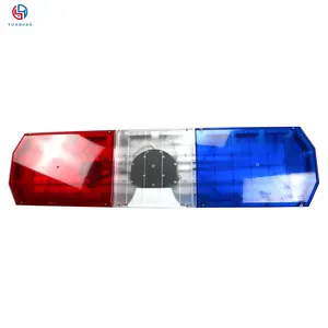 Barre lumineuse led mince 1.2 m barre lumineuse led d'ambulance blanc bleu rouge barre lumineuse LED super mince avec haut-parleur et sirène vente en gros