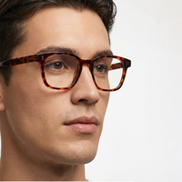 Montures de lunettes optiques classiques élégantes en acétate noir avec forme de visage diamant et certificat CE