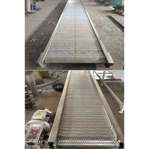 Convoyeur à plaques en acier inoxydable pour la transformation des frites et la déshydratation des légumes, ligne de refroidissement en acier au carbone - Product Image 3