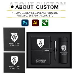 Personalized Customized Notebook A5 with Pen Promotional Business Gifts Hardcover Gift Box Set - Product Image 2