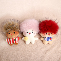 Poupée en peluche créative, amusante, mignonne et originale, style 'Scorched Fried Furry Kid', avec poils volumineux, sac à cheveux explosif, décoration suspendue alternative et tendance