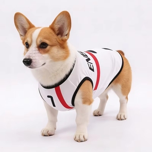 Cute Letter Pattern Jerseys Breathable Polyester Blend Pet National Football Team <strong>Dog</strong> Vest Soccer Shirts Comfortable 4xl - Product Image 4