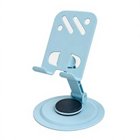Support de téléphone rotatif à 360° en alliage d'aluminium, support de tablette pliable de bureau, design ajouré réglable, support de refroidissement pour iPhone