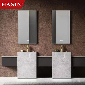 ตู้กระ<span class=keywords><strong>จ</strong></span>ก LED อั<span class=keywords><strong>จ</strong></span>ฉริยะกันน้ำสำหรับห้องน้ำอ่างล้างหน้าทำ<span class=keywords><strong>จ</strong></span>ากไม้ทึบสำหรับเก็บของอ่างล้างหน้าหิน - Product Image 5