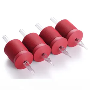 Tubes de tatouage souples jetables, 35mm, 1.4 pouces, grande poignée, bon marché, pour aiguilles, Machine, boîte de 15, vente en gros