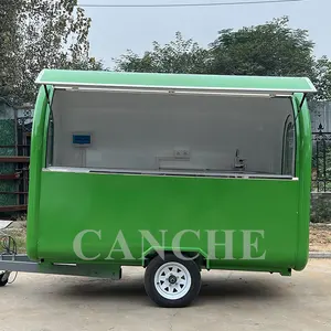 Canche özel Airstream sepeti imtiyaz mobil gıda kamyonu/dondurma mobil römorklar/satılık yemek servis aracı