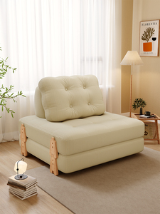Minimalist Reclining Lazy <b>Sofa</b> Tofu Block Living Room Single <b>Sofa</b> <b>Bed</b> Dual-Purpose Tatami Can Sleep and Lie <b>Folding</b> - Product Image 6