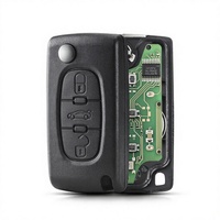 KEYYOU – clé télécommande de voiture 433Mhz ID46 ASK FSK, pour 207/307/407/208/308/408/607 Partner, 3 boutons CE0523/CE0536