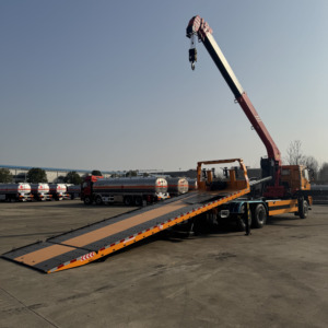 HOWO FAW Foton Camion de dépannage avec grue intégrée pour le sauvetage routier et le récupération en cas de panne, taille personnalisée, neuf, fabriqué en Chine - Product Image 2