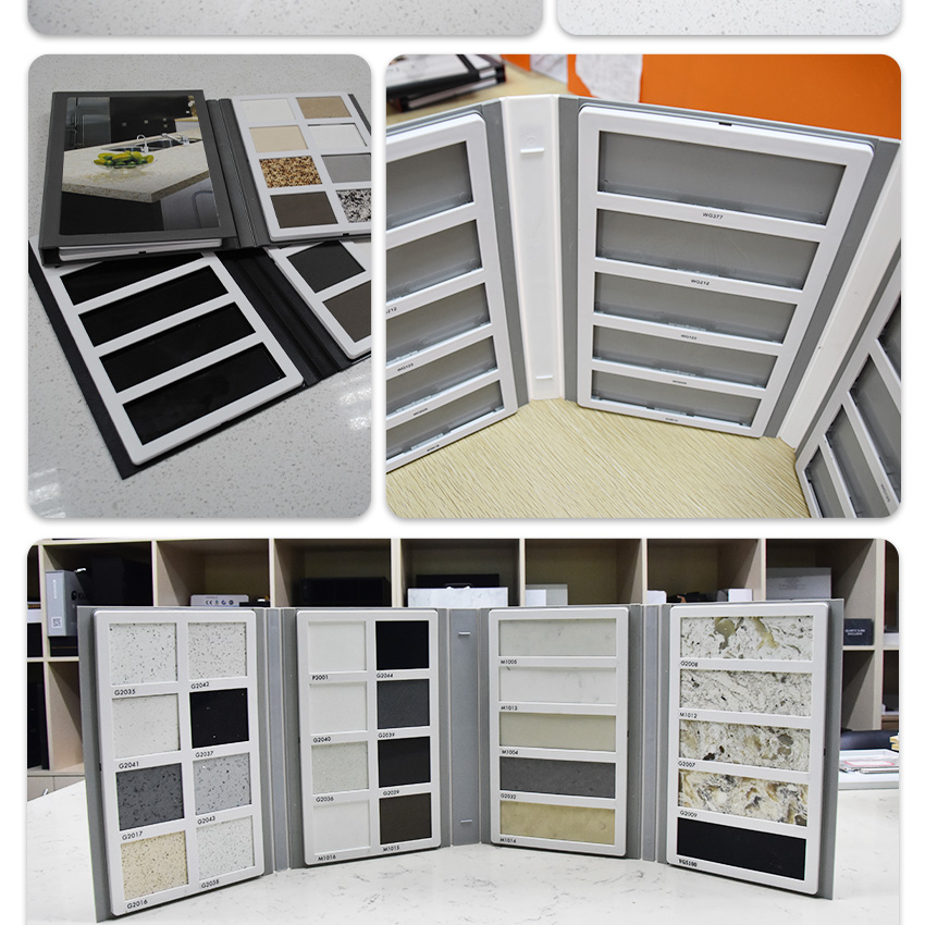 Porcelain Specimen Factory Brochure Plastic Book Quartz Display Folder Specimen Granite Stone Sample Catalogue