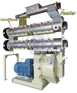 Thức ăn viên Máy gà gia súc Mài Máy 3tph gia cầm Thức ăn viên Mill pelletizer thức ăn chế biến máy - Product Image 1