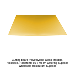 Planche à découper en polyéthylène jaune 60 × 40 × 0,5 h cm, souple, flexible, durable - Product Image 2