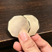 Marqueurs de balle de golf en laiton de 35 mm à bords biseautés, pièces vierges pour gravure laser de logo
