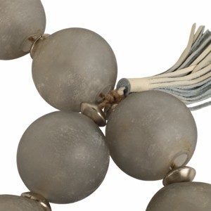 Ghirlanda di perline in vetro testurizzato con accenti metallici per decorazioni domestiche e bagno, ornamento moderno da appendere per ufficio, soggiorno - Product Image 4