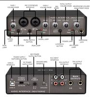 Kit d'enregistrement en studio professionnel d'usine avec interface multifonction 2 canaux, microphone pour casque, moniteur et haut-parleur pour pare-brise