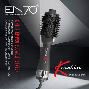 ENZO EN-6218 Soins capillaires professionnels et appareils de coiffure Air chaud noir une étape peigne à cheveux volumateur sèche-cheveux brosse - Product Image 3