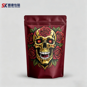 Custom Printed Stand Up Mylar <b>Bags</b> Resealable <b>Zip</b> Lock Smell Proof Aluminum Foil Pouch for Food Herb Packaging - Product Image 1